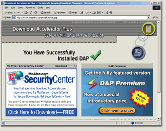 DAP's Post Installation Page