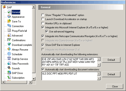 Browser Integration