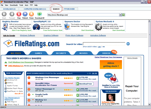 Browser and Find