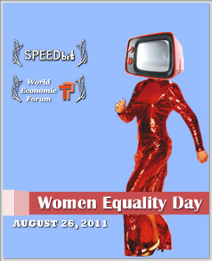 August 26th, 1920. That day changed everything. 91 years ago, the 19th amendment to the US Constitution brought equality when women were granted the right to vote. 
It's time to Celebrate. 
Let's some some numbers!
2011 Women Equality Day Info Graph