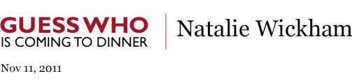 Guess Who is Coming to Dinner - Natalie Wickham
