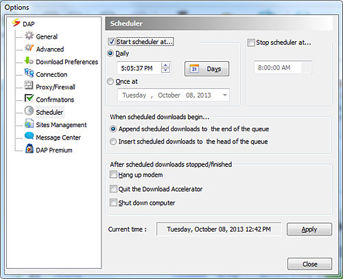 DAP Scheduler