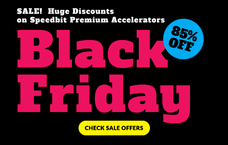 Speedbit Black Friday Sale - 85% Discounts