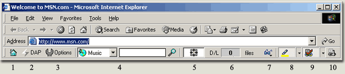 DAP's Toolbar