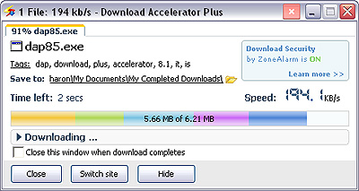 Completed Downloads