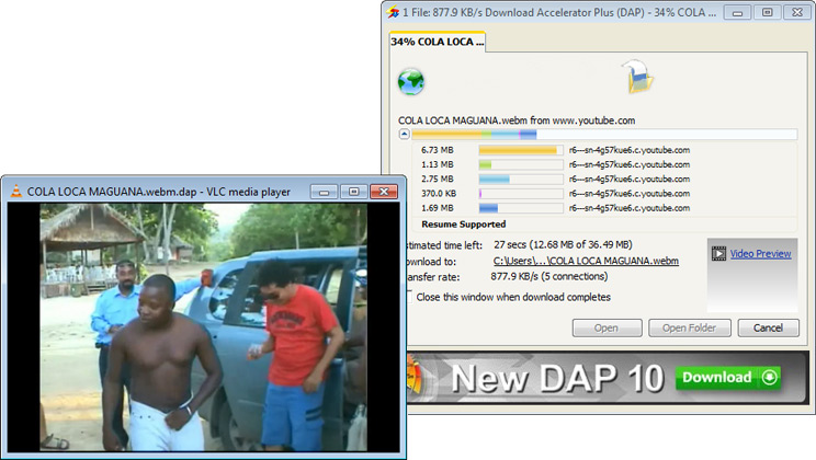 Download Accelerator Plus (DAP) - Video Preview