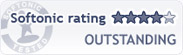 Softonic outstanding rate logo for SPEEDbit Video Accelerator