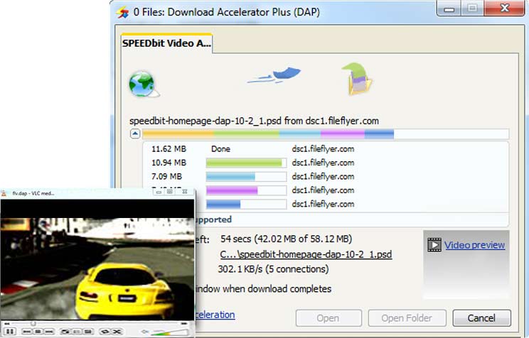 Download Accelerator Plus (DAP) Premium - Video Preview