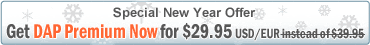 Get DAP Premium now for 29.95 $ / �