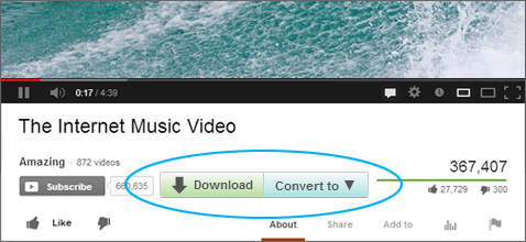 DAP Download and Convert Button