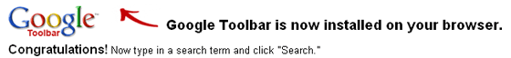 Google Toolbar Installed