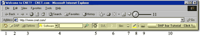 DAP's Toolbar