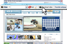 Click the flashing Speedbit Video Downloader and Converter Download video button.