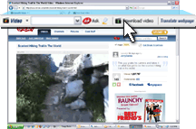 Click the flashing Speedbit Video Downloader and Converter Download video button.