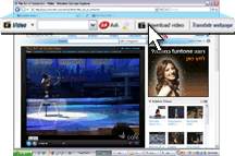 Click the flashing Speedbit Video Downloader and Converter Download video button.