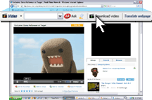 Click the flashing Speedbit Video Downloader and Converter Download video button.